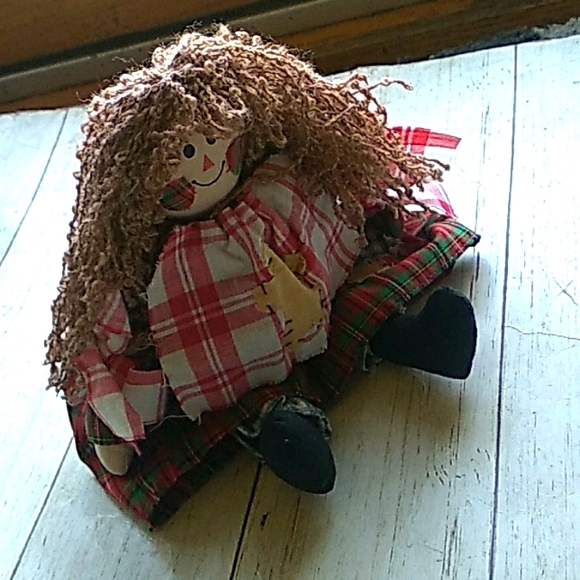 Primitive Farmhouse Country Raggedy Ann Doll - Picture 4 of 7